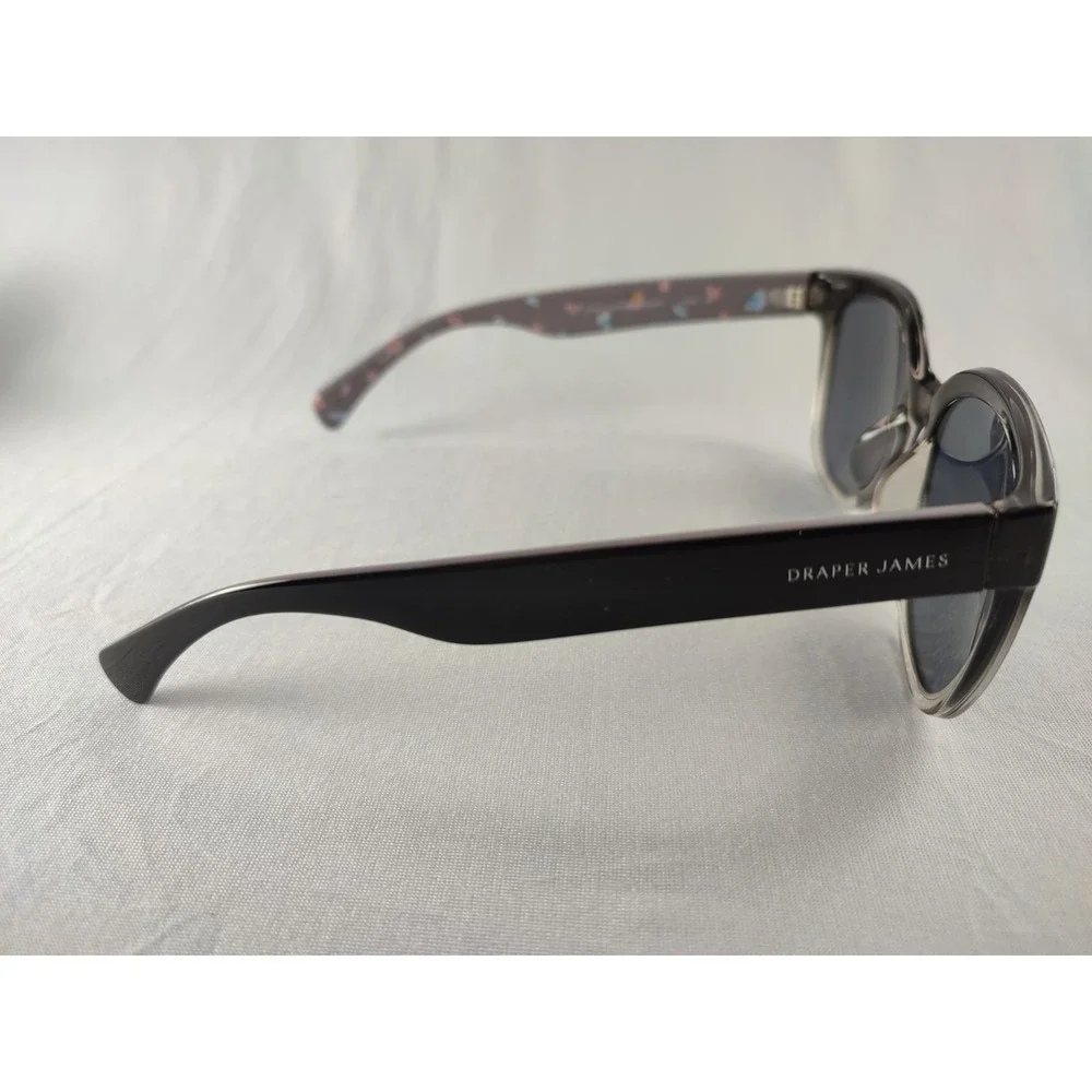 Draper James DJ7043 037 Smoke Gradient Sunglasses Floral Temples 55-19-145 NWT